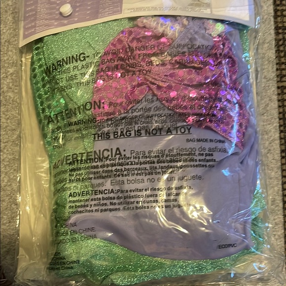 California Costumes Mystical Mermaid Halloween Outfit Green and Purple - Picture 10 of 10